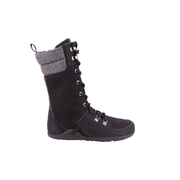 xero shoes mika black barefoot waterproof czarne bez zamka bok
