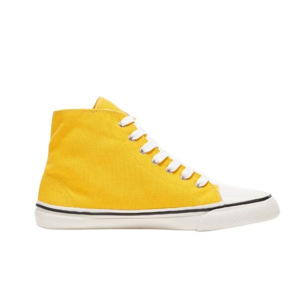 bohempia orik yellow and white barefoot high top converse-style