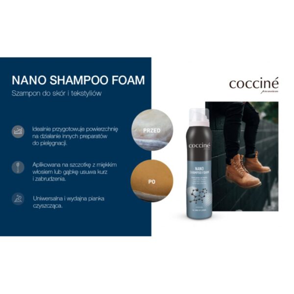 Coccine Nano Shampoo Foam – Uniwersalna Pianka Czyszcząca