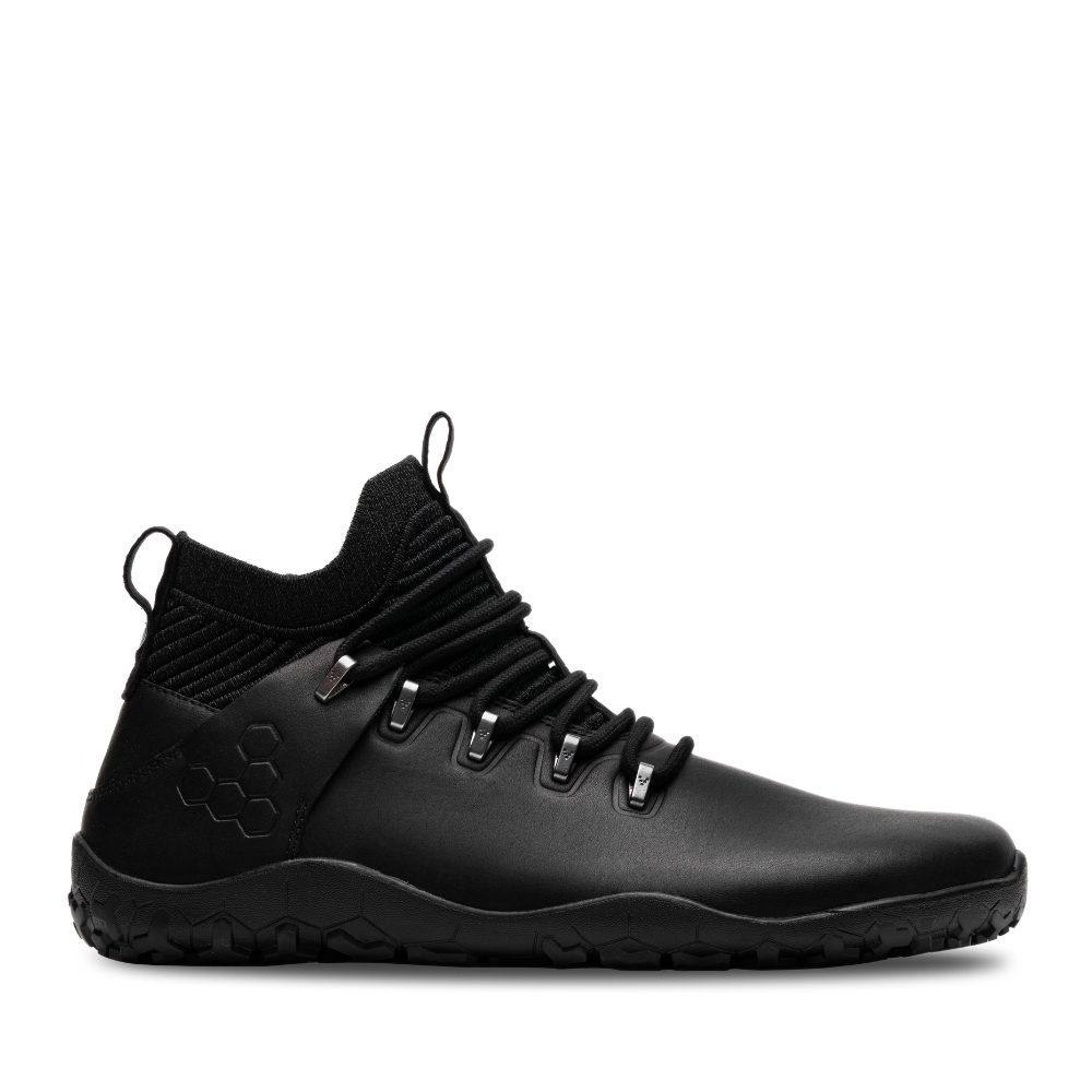 Vivobarefoot Magna Leather FG Mens - Obsidian - 43