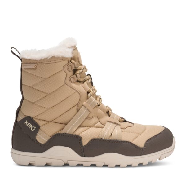 Xero Shoes Alpine Women - pojedynczy but z drugiej strony bocznej, widoczne wzmocnienia i pasek