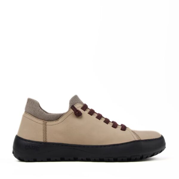 Buty barefoot Camper Peu Serra Leather Women beige - bok prawy