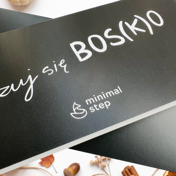 minimal step Karta Podarunkowa - zbliżenie