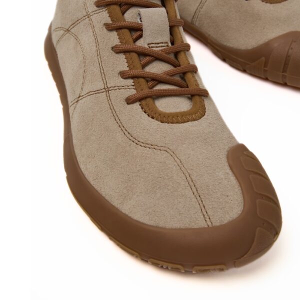 Camper Peu Path Women beige - zbliżenie, przód i sznurowanie