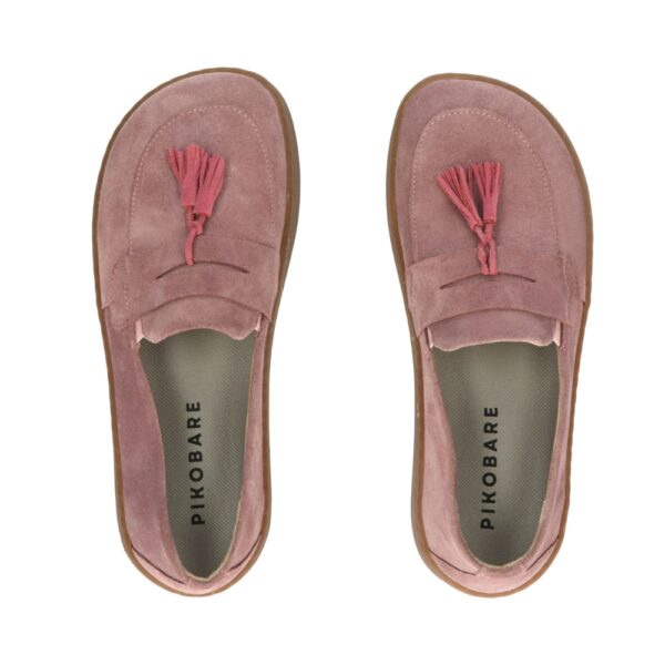 Pikobare Barefoot Porto rose - para butów z bliska z góry wkładki z napisem