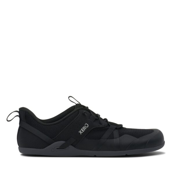 Xero Shoes Prio Coast Men black - but w profilu, widoczna wyprofilowana podeszwa i zapiętek