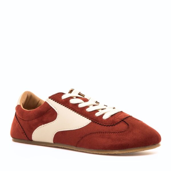 MTNG Free Mia Ballet Sneaker Suede Women red - przód, czubek buta