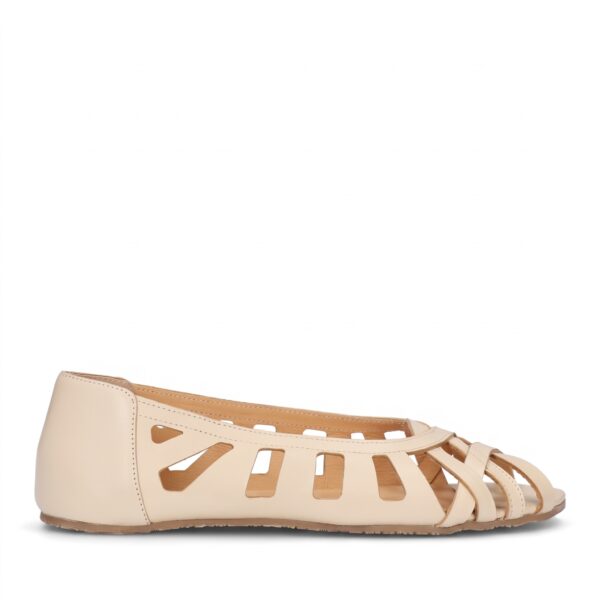 Buty barefoot Pikobare Barefoot Palma beige - bok prawy