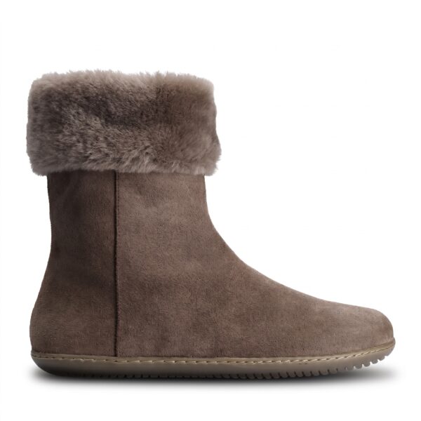 Buty barefoot Groundies Polar Women taupe - bok prawy