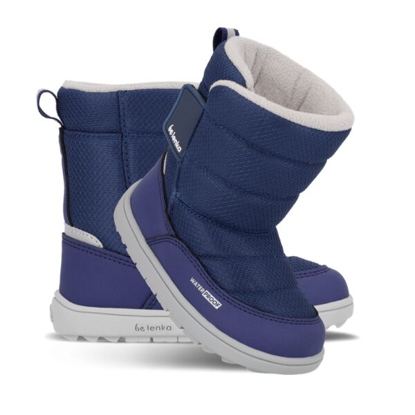 Be Lenka Ailo Preschool dark blue - para butów pod kątem, jeden przodem drugi bokiem z uchwytem