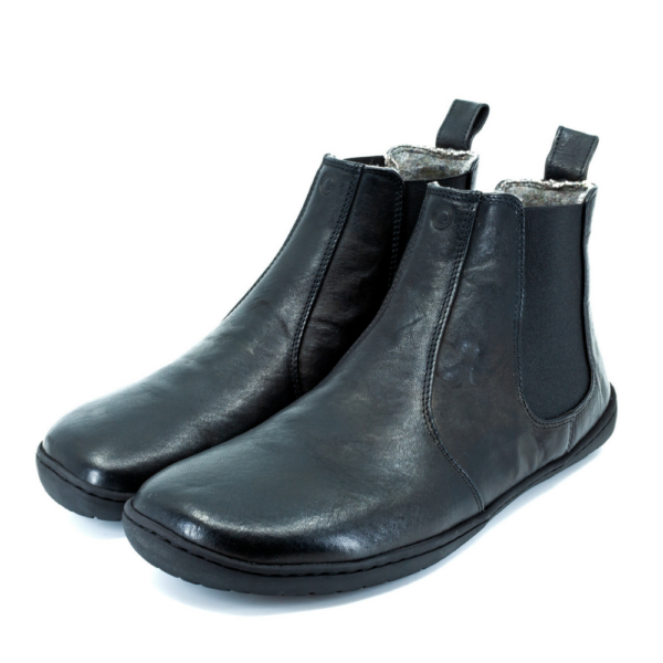 Mukishoes Chelsea Leather Black - para